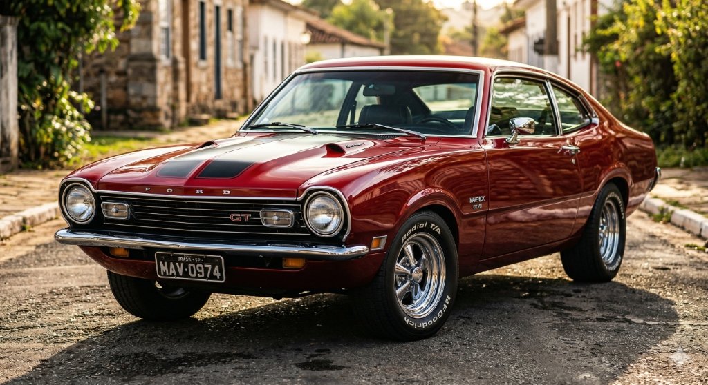 Ford Maverick GT - Vermelho clássico restaurado