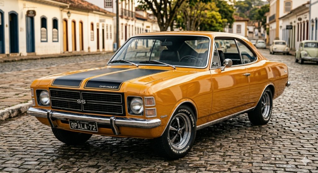 Chevrolet Opala SS 1972 - Amarelo clássico restaurado